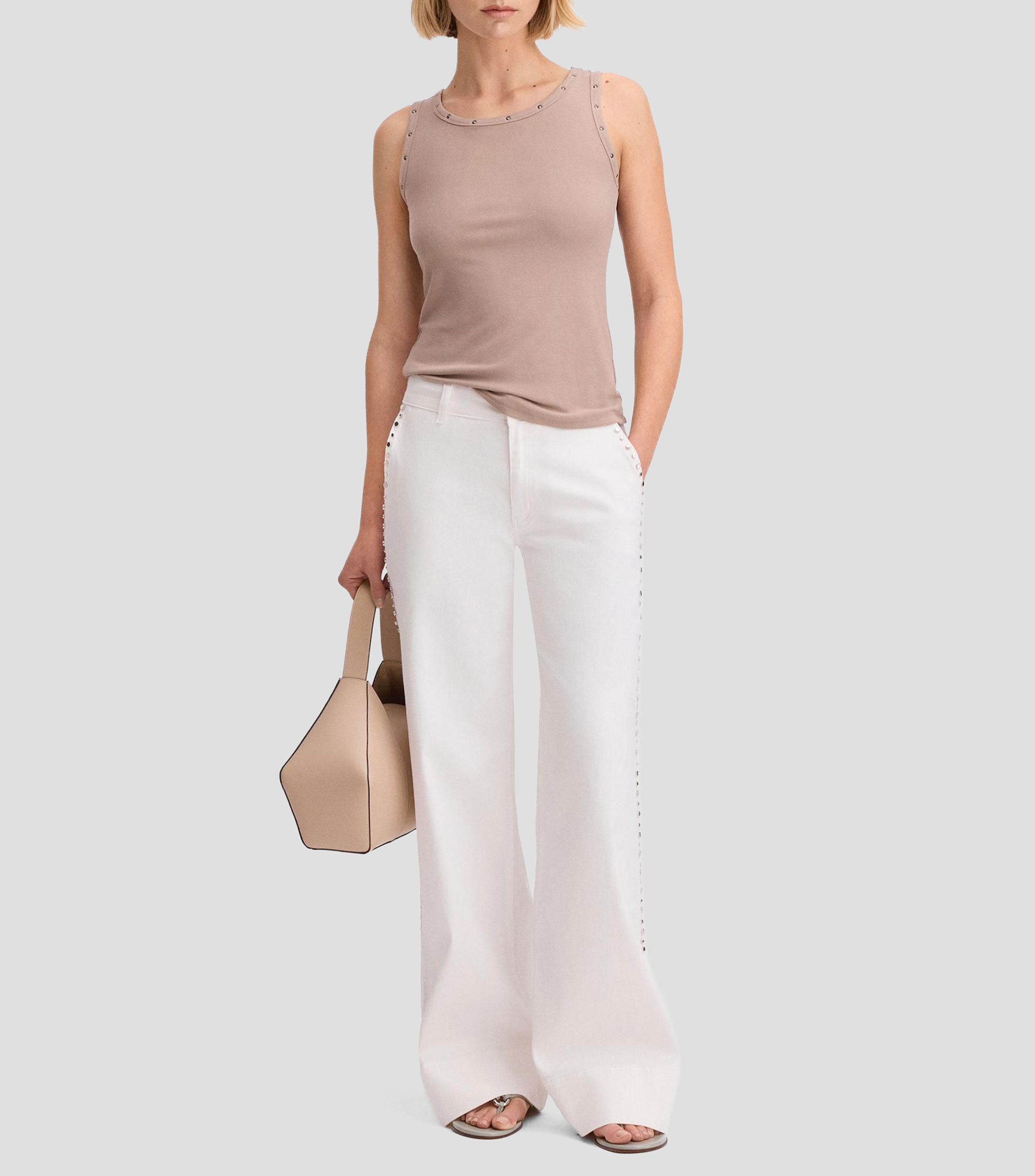 Playera sisada minitachas liso Mujer